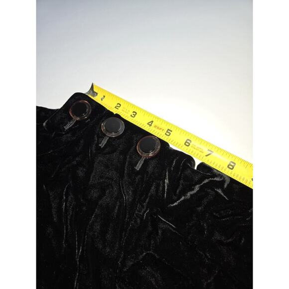 Yves Saint Laurent Vintage Black Velvet Top Button Shoulder Size 34 Viscose/Silk - Picture 16 of 16